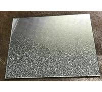 Deenz Gift Set of 4 SILVER Mirrored Glass Glitter Sparkle Drink Food Mats Placemat