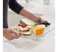 Deenz Glass Worktop Saver/chopping Board, Clear/black Tempered Glass, 8 Time Stronger Then Normal Glass (Xl 40X60Cm Clear)