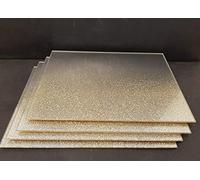 Deenz Gradient Gold Glitter Ombre Glass Coasters & Placemats Home Decorative Stylish Design Elegant For Kitchen Table (4X Placemats)
