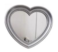 DEENZ Heart Shaped Wall Hanging Bathroom Mirror Stylish Decor Mirror 30X33Cm