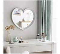 DEENZ Heart Shaped Wall Mirror White Frame 46X51Cm