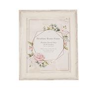 DEENZ Hembury Rustic Vintage Effect Wooden Photo Frame Single Picture Table Frame Wall Hanging Frame (10x8 inch) White