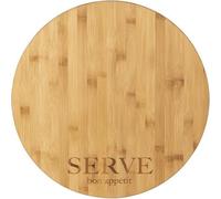 Deenz Large Bamboo Lazy Susan Stylish Rotating Serving Tray For Home Décor, Storage And Organization 36 X 2Cm