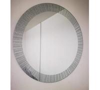 DEENZ Large Round Wall Mounted Mirror Frameless Sunburst Glitter