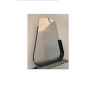 DEENZ LARGE WALL MIRROR WITH SHELF - DECORATIVE HALF FRAME MIRROR