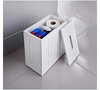 DEENZ Maine Bathroom Storage Unit Durable Cleaning Tidy Box Toilet Accessories (White)