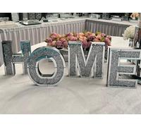 DEENZ Mirrored Diamond Large Home Letters Crushed Crystal Mirror Diamond Wall Art,Gift Ready Box