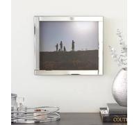 DEENZ Mirrored Photo Frame Holds Photos Home Decorative Living Room Bedroom Room Eye Catching Design (Silver, 10X12 Inch)