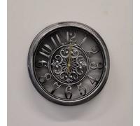 Deenz New Grey 33Cm Design Old Vintage Style Antique Gear Wall Clock Silent Clock Tempered Glass Livingroom Office Decoration