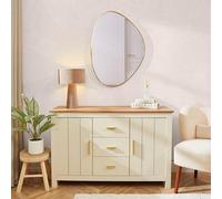 Deenz Organic Wall Mounted Mirror Elegant Slim Gold Frame Finished Contemporary Design Asymmetrical Curves Opulent 85X60X2.7 Cm
