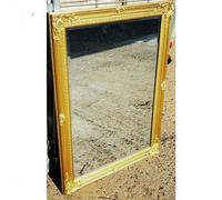 DEENZ Ornate Wall Mirror Rustic Gold Wooden Flowery 104X74Cm