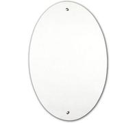 DEENZ Oval Drilled Mirror Wall Mounted Frameless Bathroom Living Room A Must Have Mirror Home Décor Durable 60 X 40 Cm
