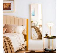 Deenz Over The Door Tall Mirror Gold Finish Frame 30X120Cm, Home Decorative Mirror, For Living Room, Bedroom Room