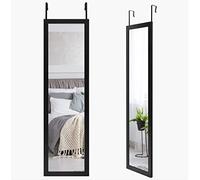 DEENZ Over The Door Tall Mirror- Wooden Style Black Frame 30X120Cm, Home Decorative Mirror,For Living Room, Bedroom Room