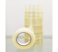 Deenz Pack Of 6 Clear Packing Adhesive Tape Rolls Industrial Grade Heavy Duty Polypropylene 5 Cm Wide And 150 M Long Transparent