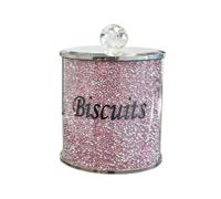 DEENZ Pink Diamond Crushed Biscuit Canister Jar Tin