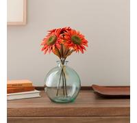DEENZ Realistic Sundried Effect Sunflower Bouquet Bold Orange Warmth Beauty Indoor Use Long Lasting Vibrancy Artificial Design No Maintenance Required Cheer To Any Room Brighten Floral 30 X 18 Cm