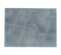 Deenz Rectangle Marble Design Worktop Saver Grey 4mm Toughened Glass Serving Plate Counter Protect Decor 40X30Cm