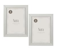 DEENZ Rectangular Pack Of 2 Nora Design Picture Frame A4 Ribbed Texture Corners Wall Mounting 8 x 12 '' Portrait & Landscape Perfect Certificates Poster Photo Memory Display Home Décor 30 X 21 Cm