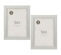 Deenz Rectangular Pack Of 2 Nora Design Picture Frame A4 Ribbed Texture Corners Wall Mounting 8X12 '' Portrait & Landscape 30X21Cm