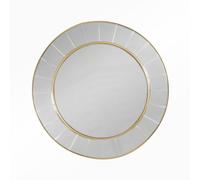 DEENZ Round Bevelled Gold Mirror Circular Mirror Hd Glass Wall Mirror Metal Frame Round Mirrors For Walls Large Hallway