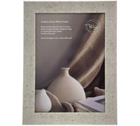 Deenz Set Of 2 Avebury Stone Effect Photo Frame A4 Ribbed Pattern Neutral Wall Mount & Standing Contemporary Coastal 34 X 26 Cm