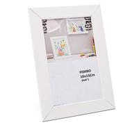 DEENZ Set Of 2 Fiskbo 10X15Cm Picture Frames Wooden Photo Frame Classic Home Quality Modern Style 4X6 (White)