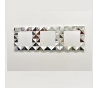 DEENZ Set Of 3 40X40Cm 3D Decorative Wall Mirror Square Home Decor Art Deco