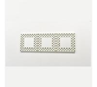 DEENZ Set Of 3 40X40Cm Box Border Decorative Wall Mirror Square Home Decor Art Deco