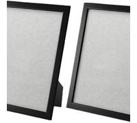 Deenz Set Of 4 Fiskbo A4 Photo Frames 21X30 Cm Fibreboard & Plastic Ideal For Certificates Pictures ( Black )