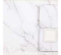 Deenz Set Of 8 Marble Effect Coaster And Placemat Table Mats For Kitchen Dining Table Cork Backed