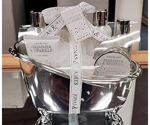 Deenz Shimmer And Sparkle White Musk Bath Gift Set,Luxury And Decorative