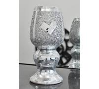 Deenz Silver Ceramic Mirrored Pot Vase Glitter Home Decoration Flower Vase Wedding Present 30 Cm (Style 102)