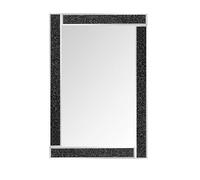 DEENZ silver Glitter black glass wall bling dressing table bed bath room mirror 40x60 Glitter noir mirro shining Mirror