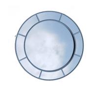 DEENZ Silver Round Shape Window Style Wall Mirror Simply Stylish