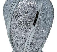 Deenz Sparkle Ornament Crushed Diamond Crushed Mirrored Flower Pot 30 Cm