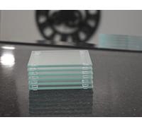 Deenz Square Clear Glass 10Cm Coasters Rectangle 20X30Cm Placemats Dining Table Mats Kitchen Heat Resistant Luxurious Lifestyle Heavy Duty (6 Coasters)