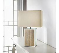 DEENZ Square Glitter Mirror Table Lamp Modern Sparkle Home Decor Ideal for Living Rooms and Bedrooms (Gold)