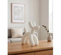 Deenz The Modern Balloon Dog Sculpture Polyresin & Powder For Living Room/bedroom Déco White Animal Ornament Gloss Gift 23X10X22Cm