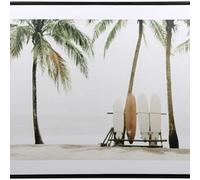 Deenz Tropical Beach Landscape Framed Canvas Wall Art Hanging Pictures Home Decoration Living Room Bedroom (Style 1)