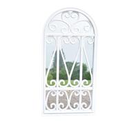 DEENZ Vicenza White Window Style Wall Mirror 71X35Cm