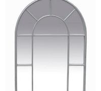 Deenz Vintage Grey Arch Window Style Mirror 115X85 Cm Ideal For Living Rooms, Hallways