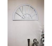 DEENZ White Half Circle Palladian Arch Window Style Mirror 66X37Cm