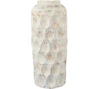 Deenz White Metal Vase Floor Vase For Pampas Grass Large Flower For Home Décor Bedroom Living Room 54 Cm Tall