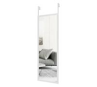 DEENZ White Over The Door Mirror White 33.8X123.8Cm Home Decorative Mirror, For Living Room, Bedroom Room