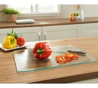 Deenz Worktop Saver Tempered Glass Chopping Board Worktop Saver Dishwasher Safe Chopping Board A Worktop Saver for Kitchen 40x30cm