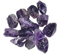 Deep Amethyst Raw Crystals, 2-3CM Crystals Rough Stones Crystal for Tumbling, Cabbing, Fountain, Decoration, Polishing, Wire Wrapping,3cm1000G
