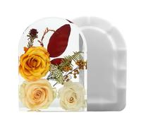 Deep Arch Shape Epoxy Mold DIY Flower Preservation Resin Casting Silicone Mold for Art Craft Making, 4.8" x 6.9" x 1.9"