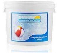 Deep Blue 200G Multifunctional Chlorine Tablets Swimming Pool Chemicals 10Kg