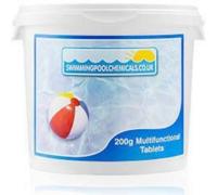 Deep Blue 200G Multifunctional Chlorine Tablets Swimming Pool Chemicals 5Kg